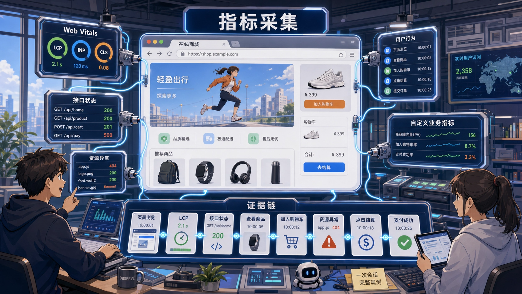 指标采集监测台